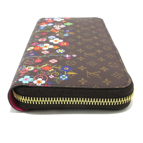 Auth LOUIS VUITTON LV x TM Zippy Wallet M14162 Monogram Pink Multi Character - - Picture 8 of 11